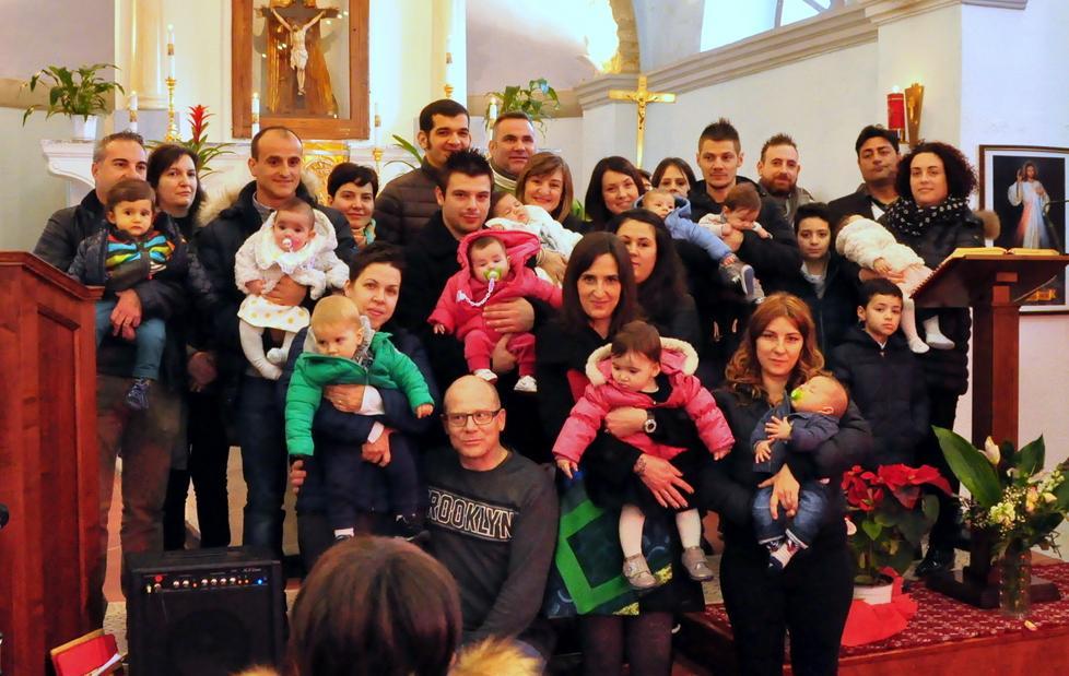 Trinità fa festa per i tanti nati nel 2016 