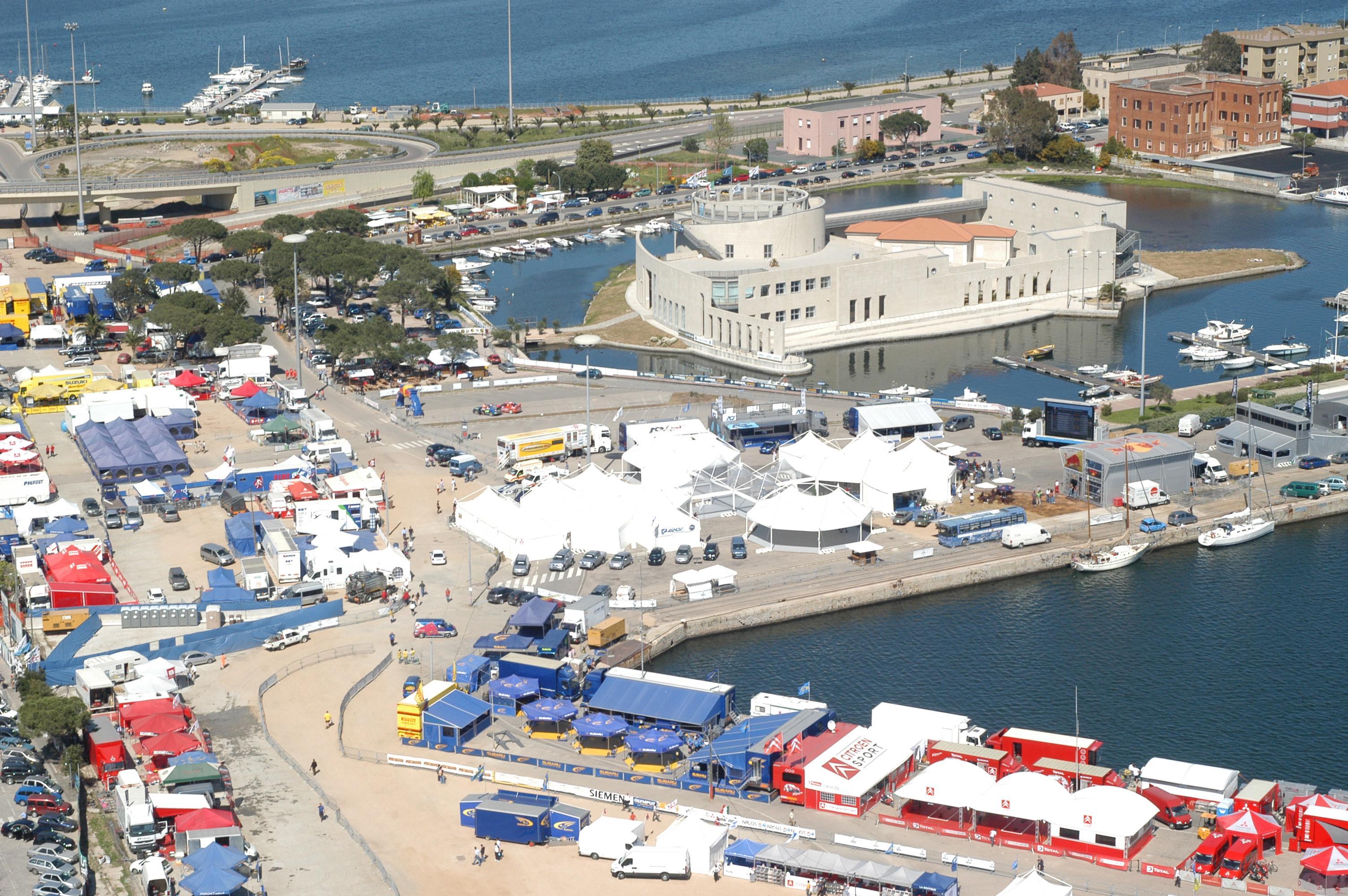 Il Rally village mondiale al Molo Brin in una foto d'archivio