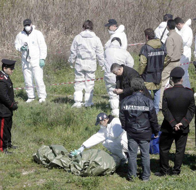 Il cadavere fu trovato bruciato 