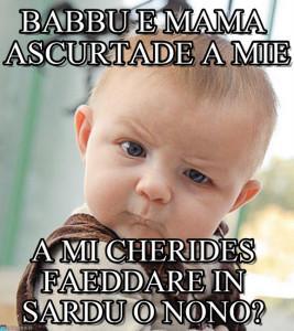 Un "meme" sul web per difendere la lingua sarda