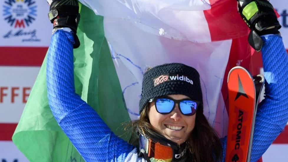 Mondiali di sci: bronzo della Goggia in Gigante