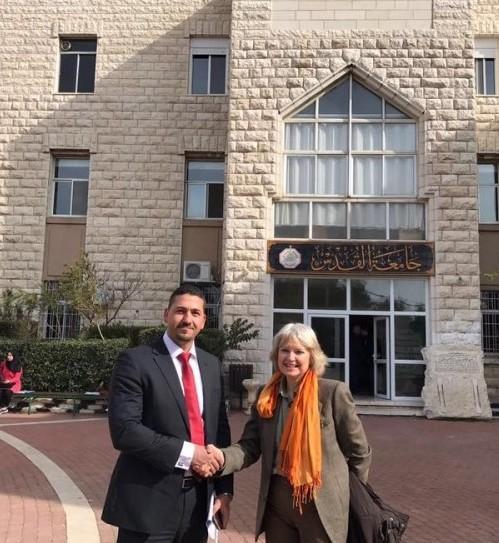 L’ateneo in Palestina per stringere rapporti con facoltà e avvocati 