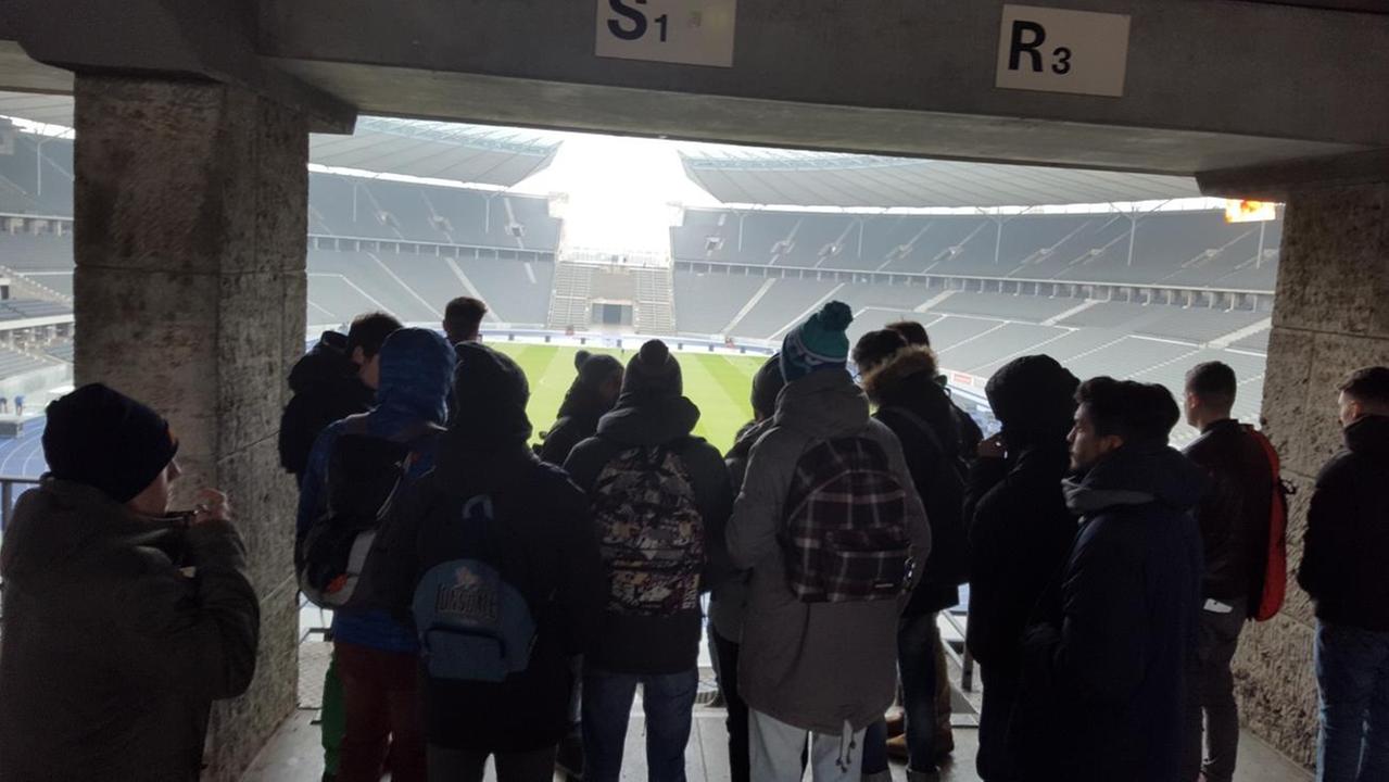 Viaggio della Memoria, visita allo stadio Olimpico di Berlino
