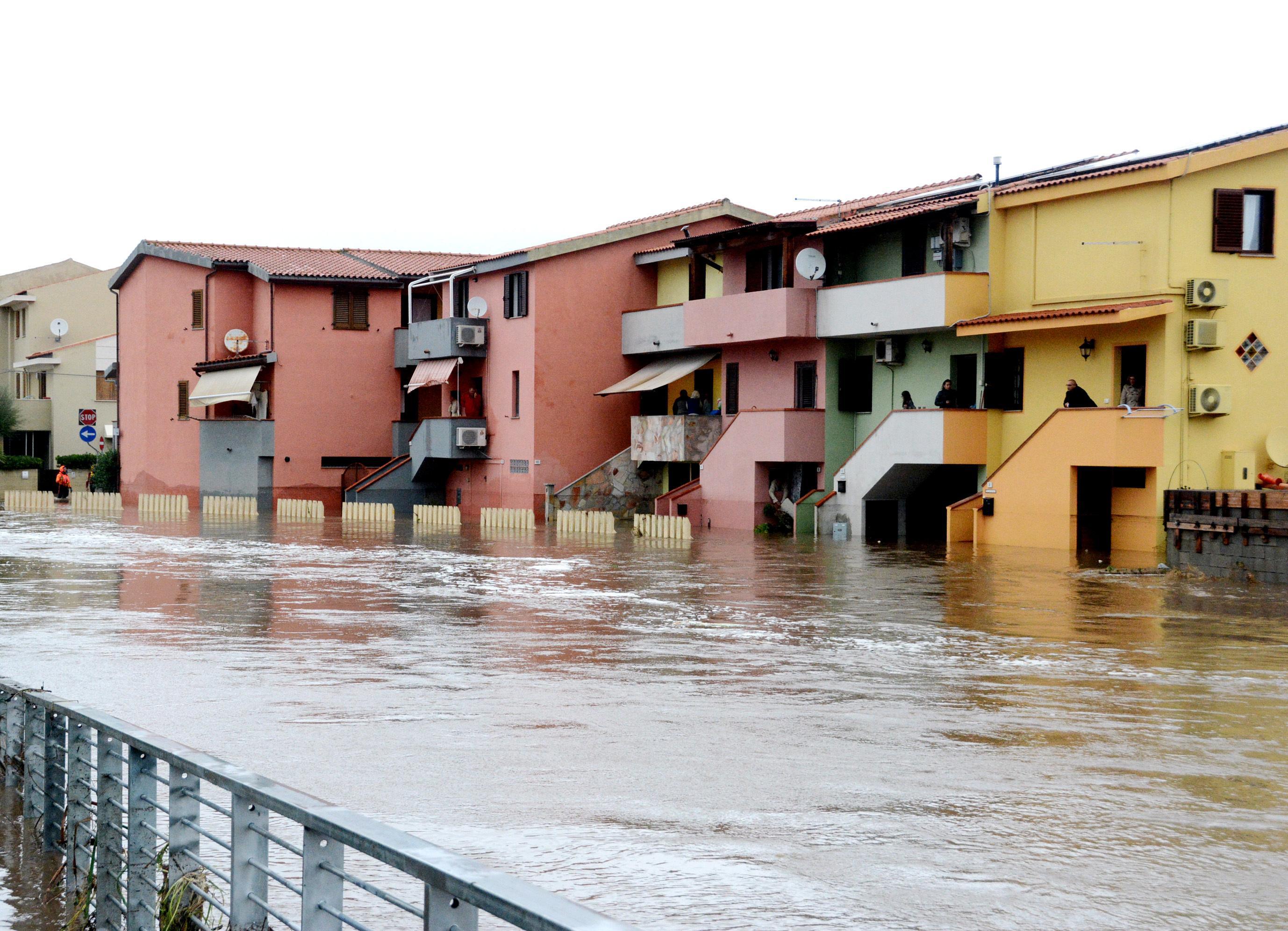 L'alluvione a Olbia