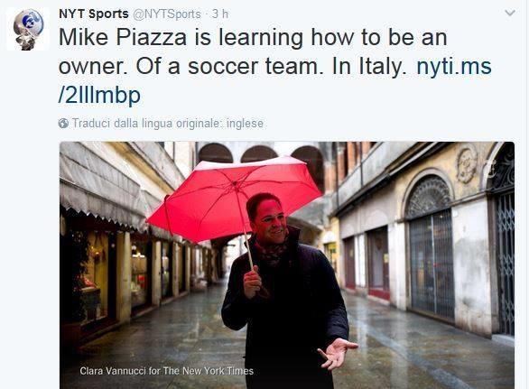Il New York Times intervista Mike Piazza e celebra Reggio Emilia