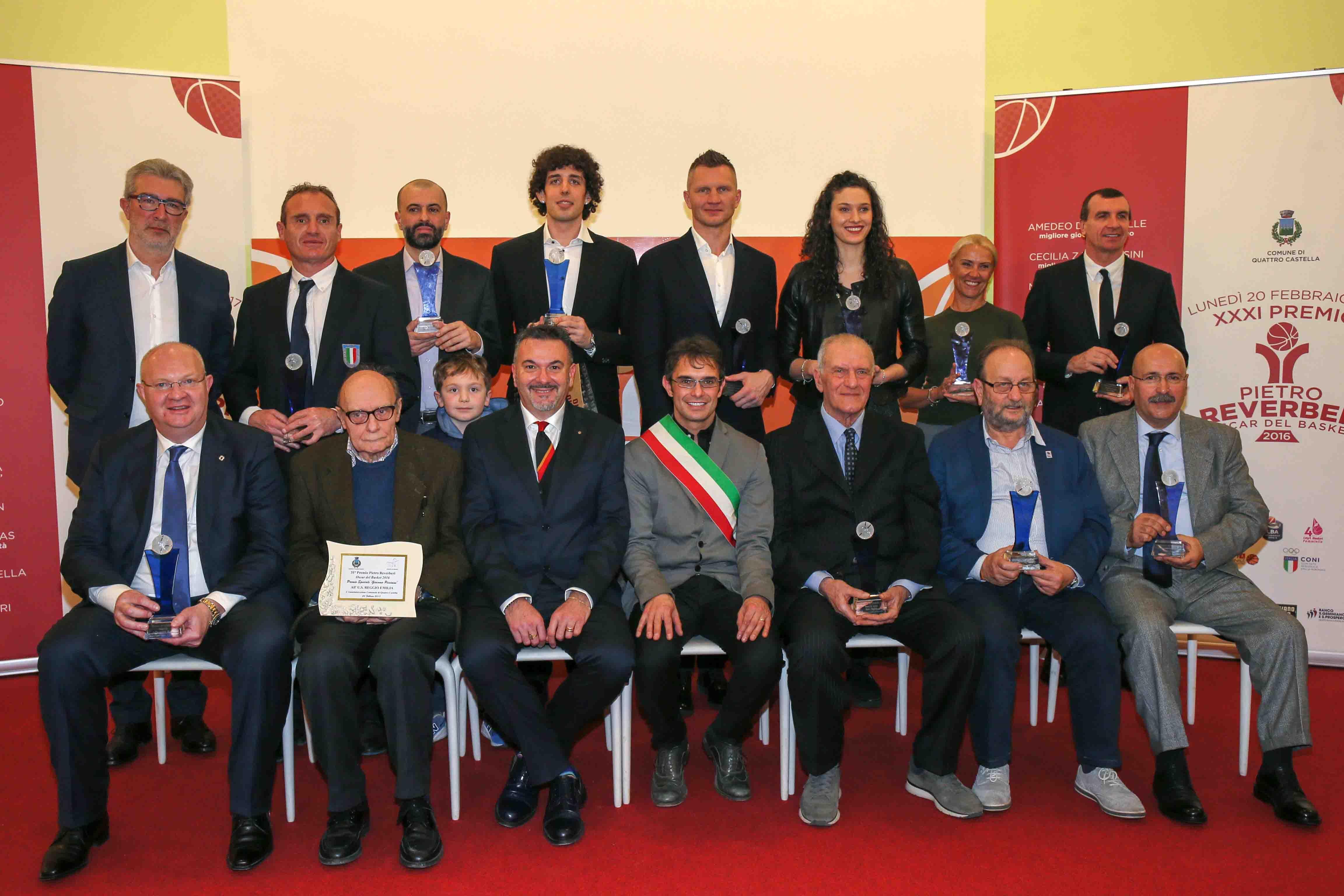 Il gotha del basket italiano al premio Reverberi