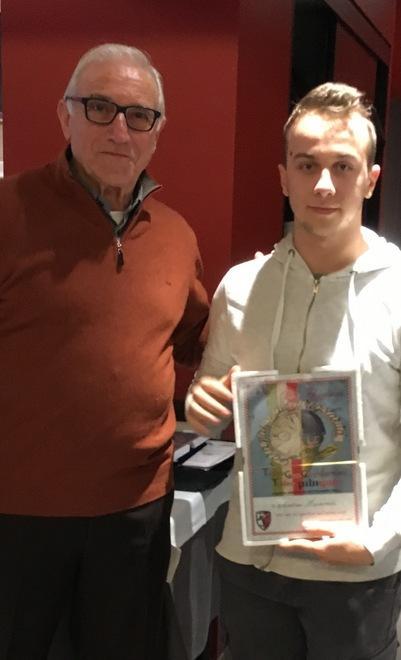 Al pranzo del Moto club Reggiano premiato Andrea Raimondi