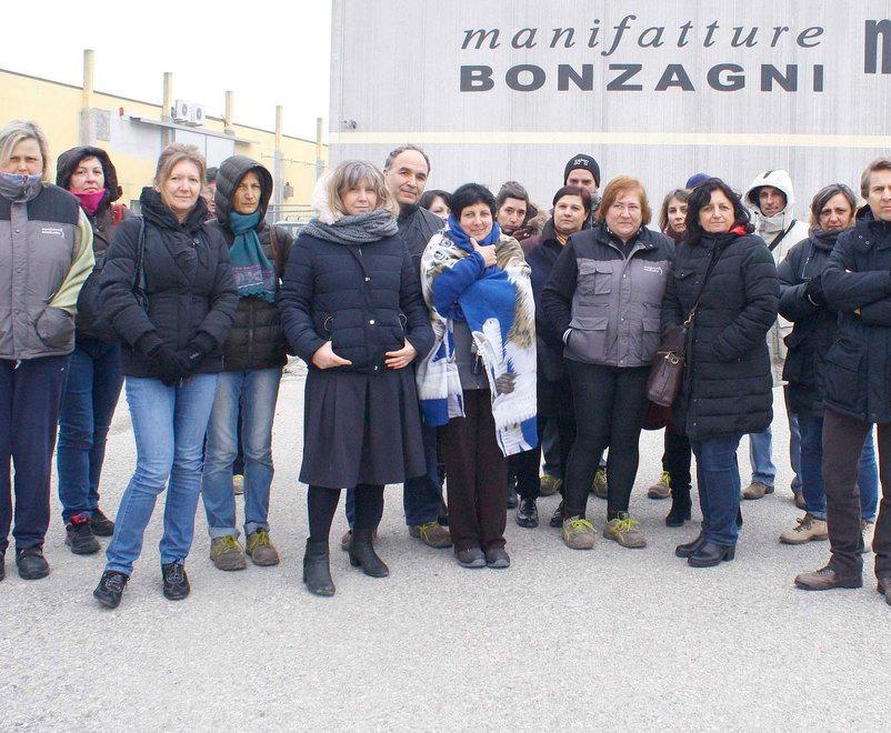 Manifattura Bonzagni a rischio, sciopero e presidio dei lavoratori