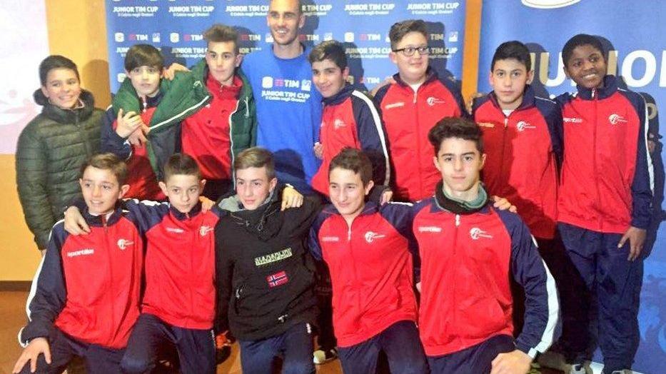 Cannavaro ha incontrato la Junior TIM Cup
