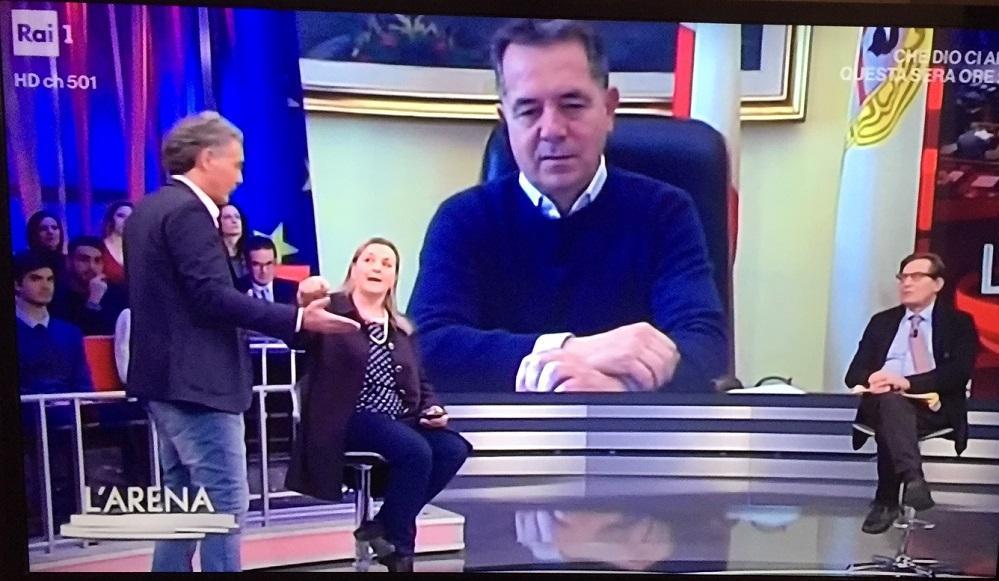Nizzi all'Arena di Giletti
