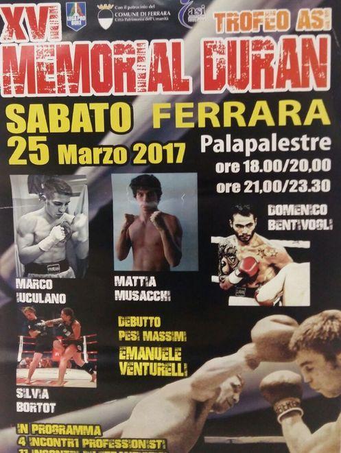 Il 25 marzo al PalaCaneparo ritorna il Memorial Duran