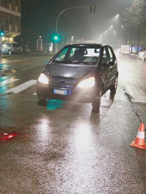 Anziano in Rianimazione dopo l’incidente sulla Giardini