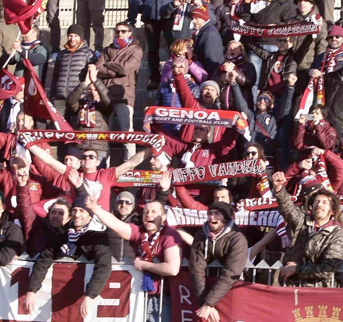 Tifosi in festa al Mancini
