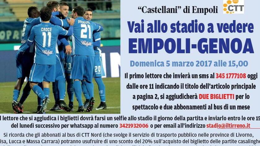 Torna il contest per entrare gratis allo stadio