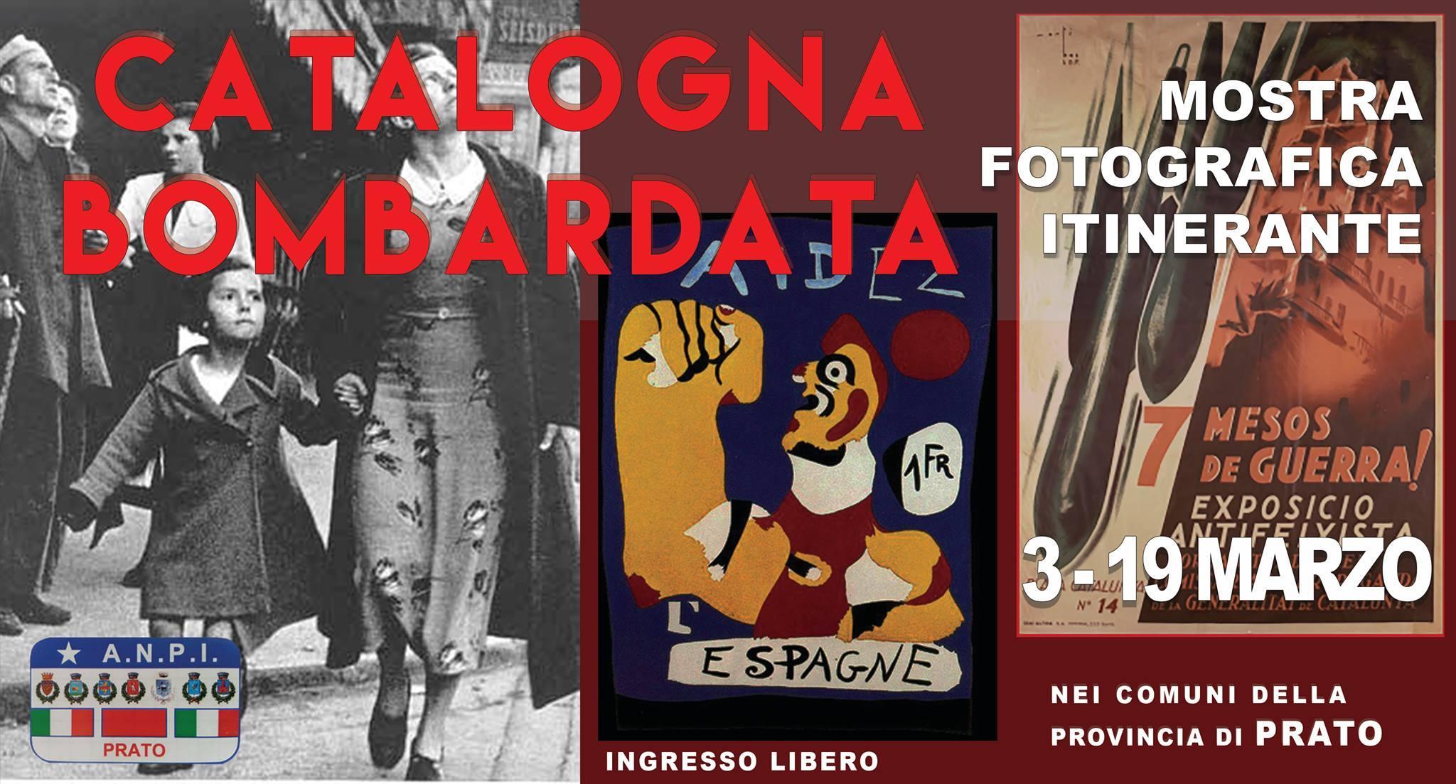 Il manifesto della mostra "Catalogna bombardata"