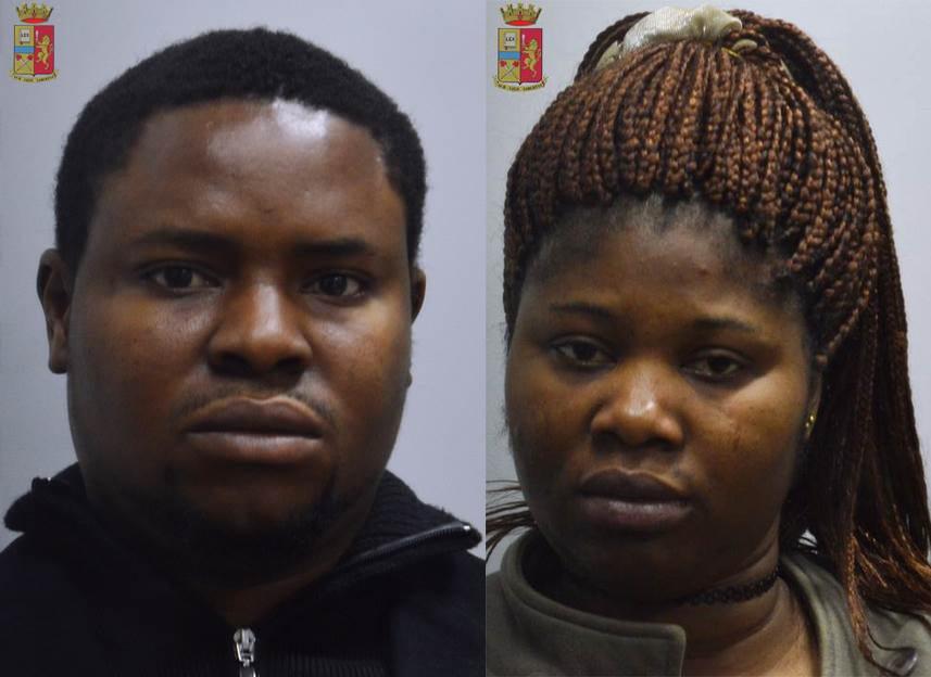 La coppia arrestata