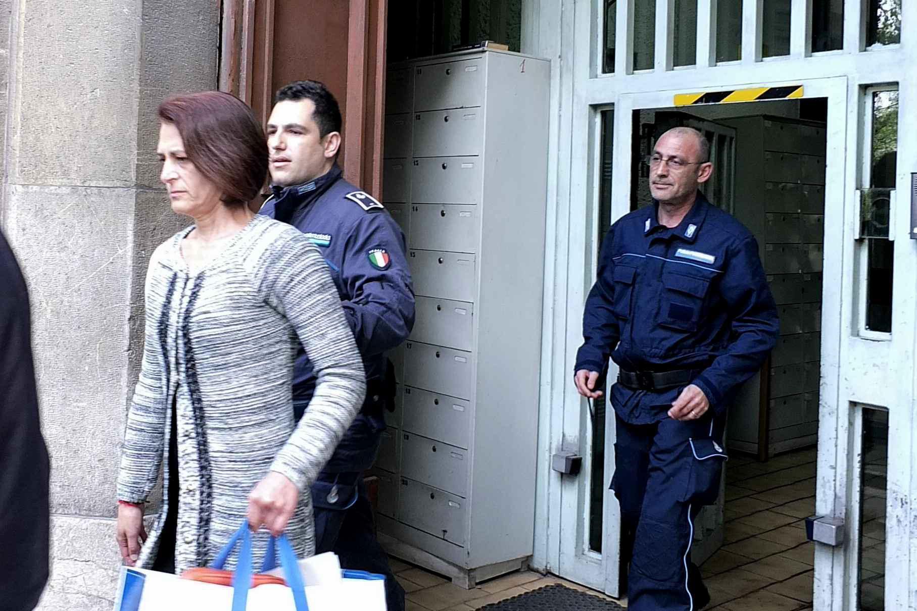 Fausta Bonino all'iuscita dal cercare il 20 aprile 2016