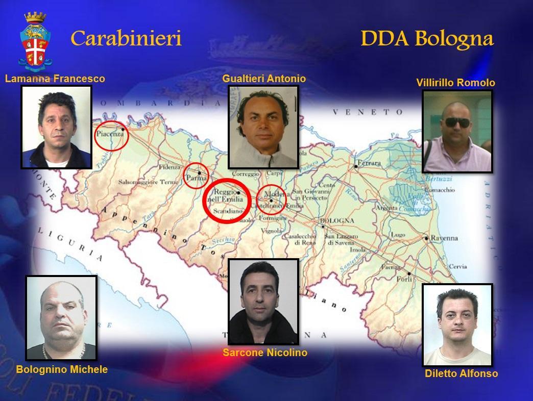 Aemilia, il 28 aprile parte l'appello per 60 imputati