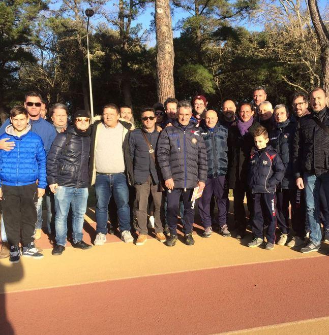 Gli allenatori livornesi in visita al Coni