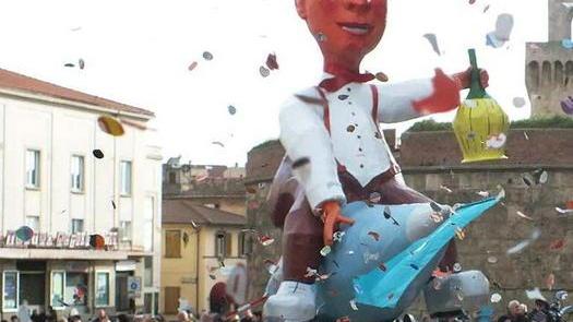 Addio al Carnevale con Cicciolo sul missile e col fiasco