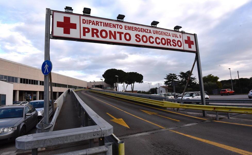 L'ingresso del pronto soccorso di Grosseto