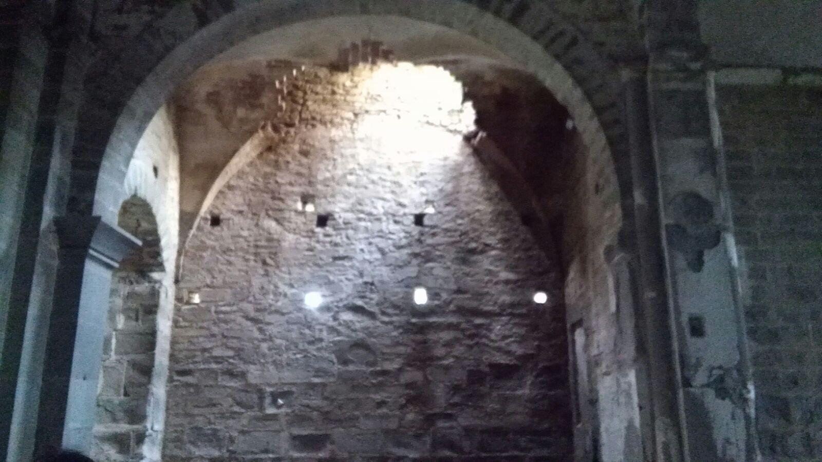 Abbazia di San Giusto, la volta crollata a causa del maltempo