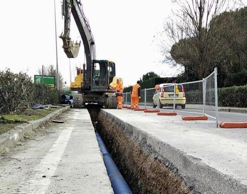 Ultimi giorni di cantiere in zona Cisanello