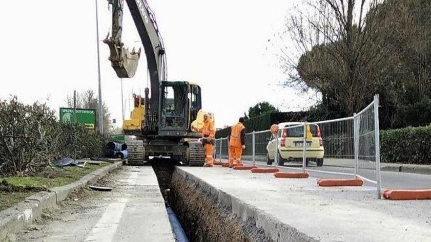 Ultimi giorni di cantiere in zona Cisanello