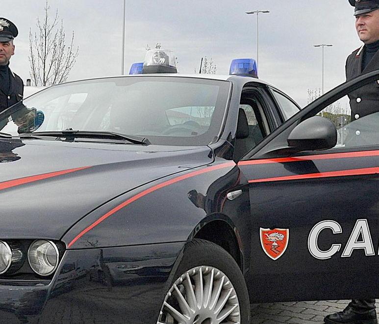Minaccia vigilante con il bidone dei rifiuti 