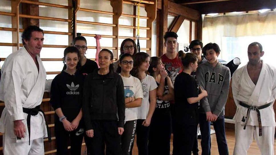 Un gruppo di partecipanti allo stage