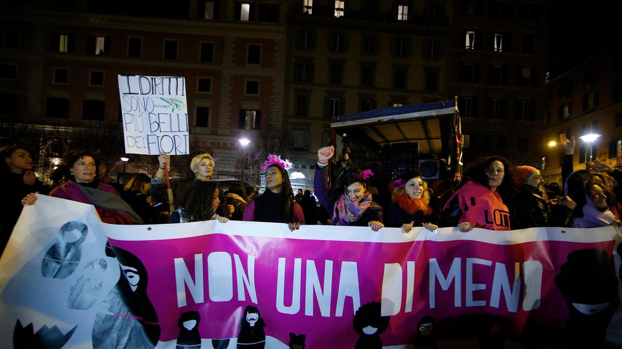 La manifestazione di Roma della Festa delle donne