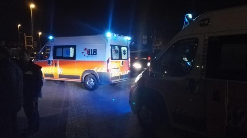 L'ambulanza del 118 che ha soccorso il ragazzino a Sassuolo