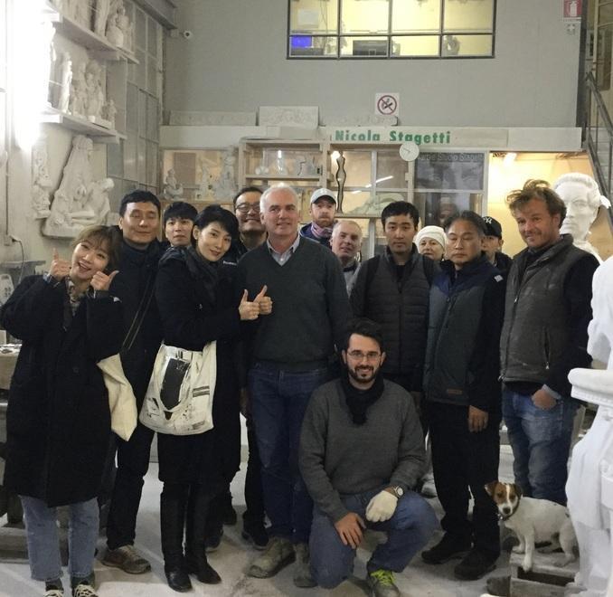 L’arte di Pietrasanta sbarca in Corea grazie a Sky