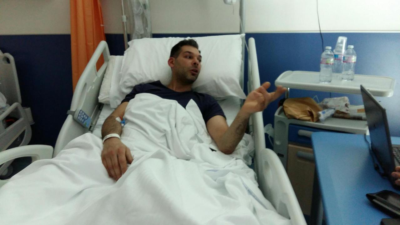Lorenzo Meoni, figlio della titolare del negozio, ricoverato all'ospedale