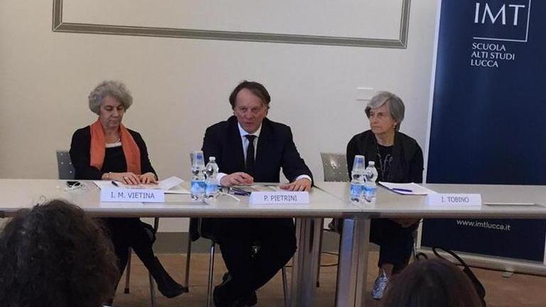 Da sinistra Ilaria Vietina, Pietro Pietrini e Isabella Tobino