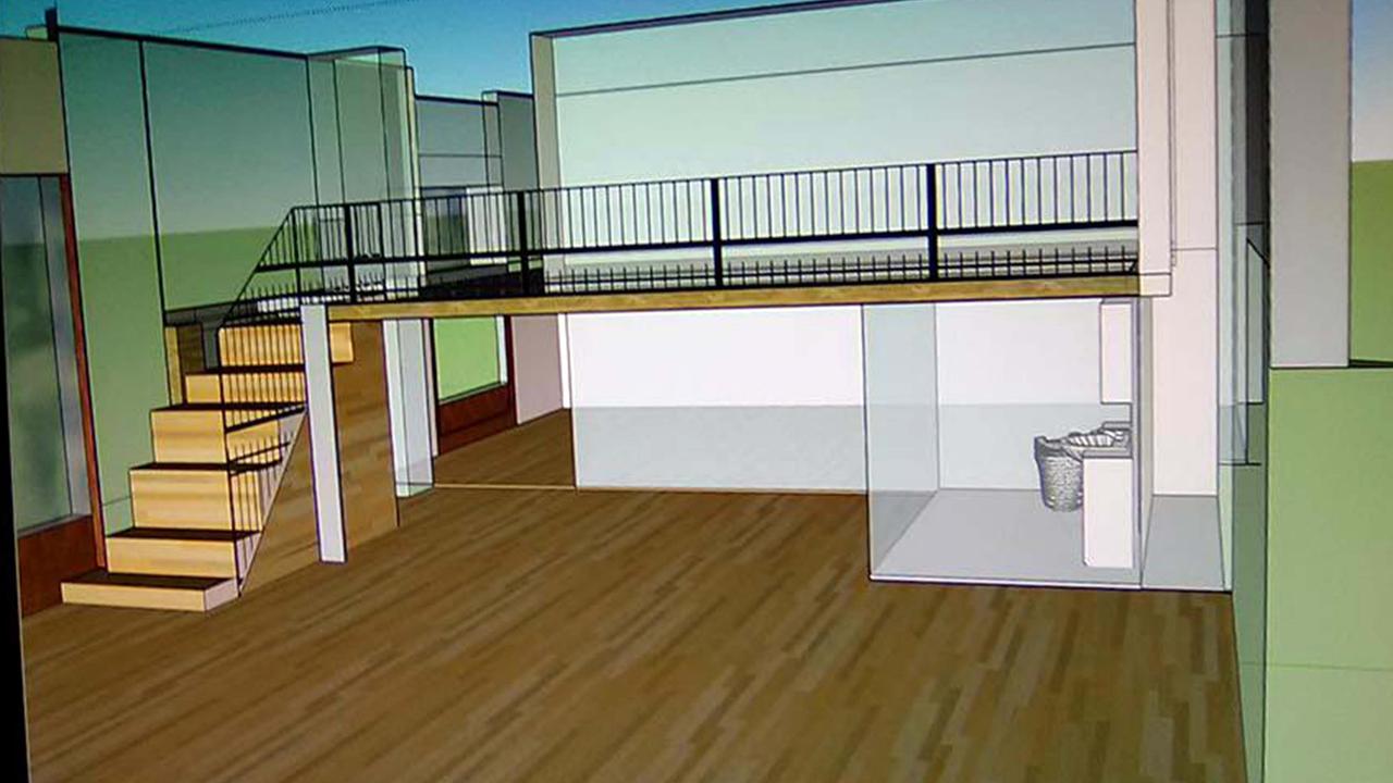 Il rendering mostra come sarà il locale una volta che saranno terminati i lavori