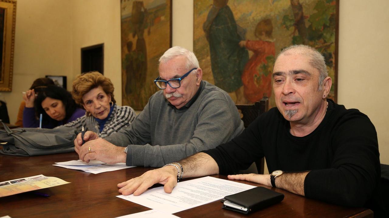 In primo piano Battista Ceragioli (foto Nucci)