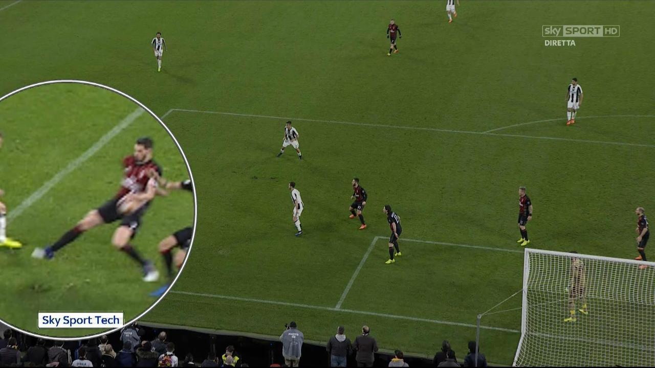 Il rigore assegnato alla Juventus