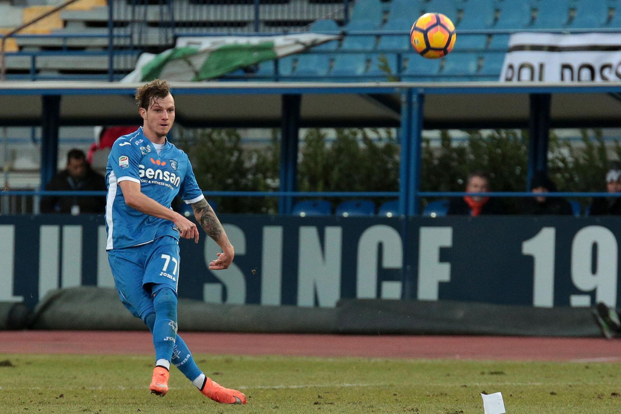 Marcel Buchel in azione con la maglia dell'Empoli (foto agenzia Carlo Sestini)