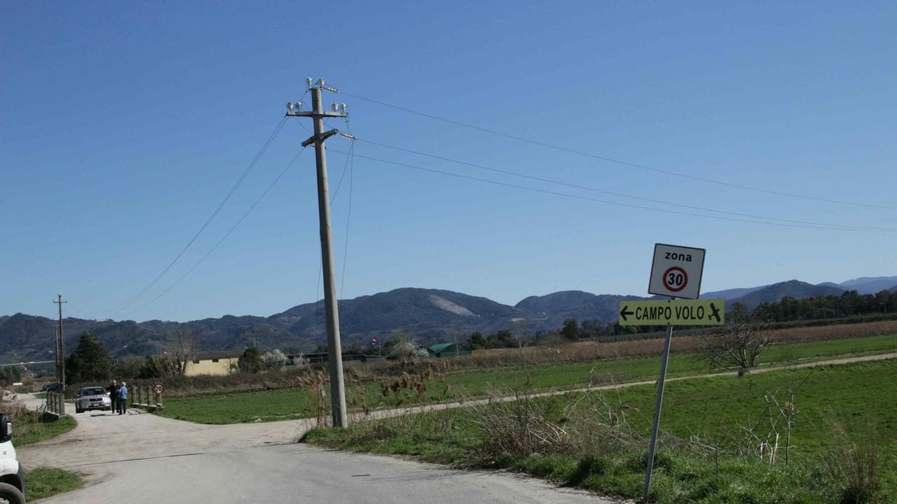 La zona del Campo Volo di Massarosa dove è avvenuto l'incidente (foto Ciurca/Paglianti)