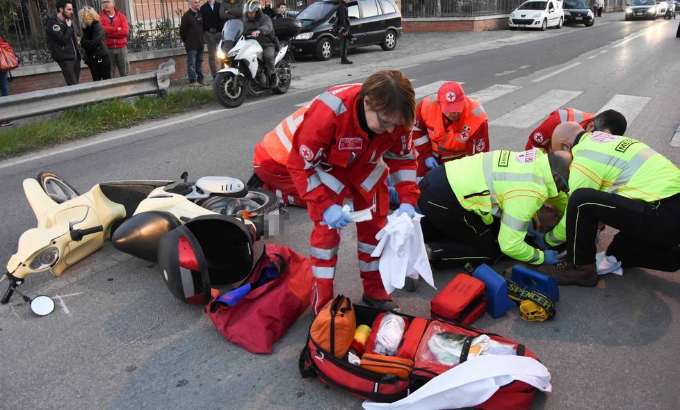 Un'immagine dei soccorsi (foto Bf)