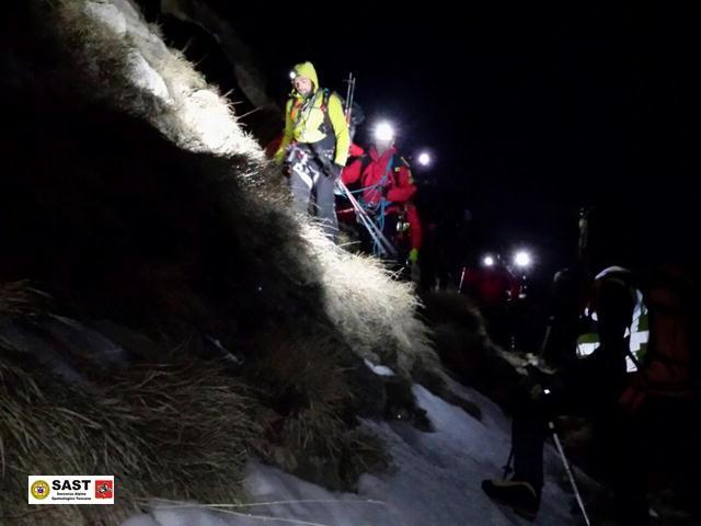 L'intervento del Soccorso alpino ad Arni