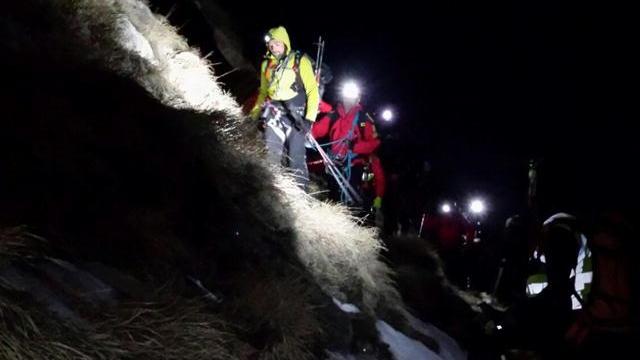 L'intervento del Soccorso alpino ad Arni