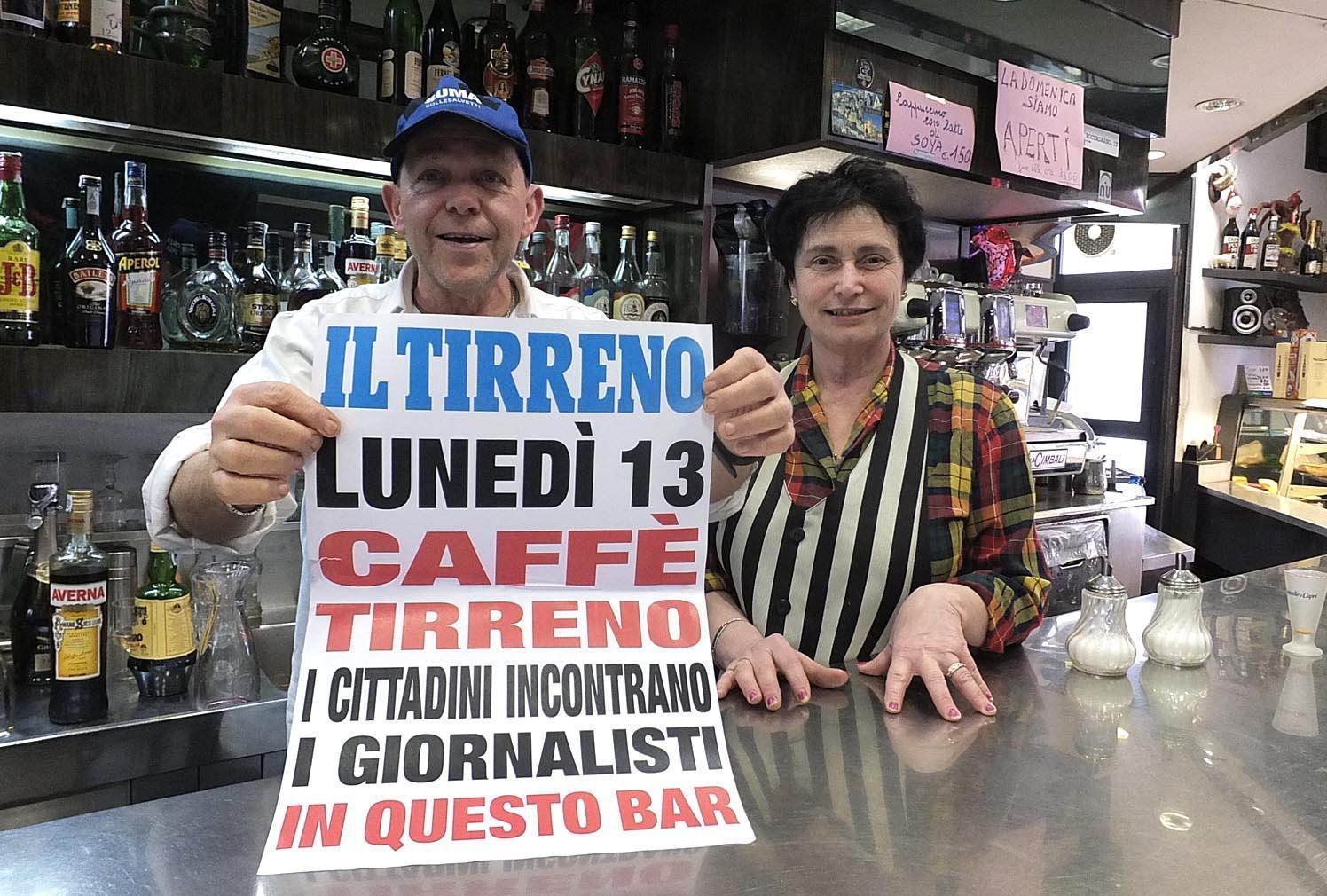 I gestori del bar Eden che ospiteranno “Caffè Tirreno”