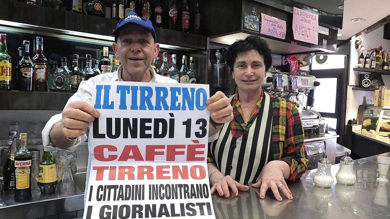 I gestori del bar Eden che ospiteranno “Caffè Tirreno”