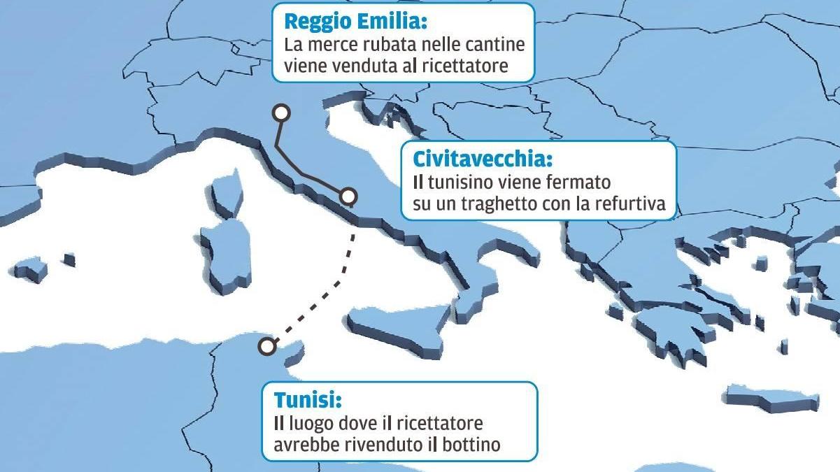 Reggio Emilia, ecco dove finiva la refurtiva di via Melato