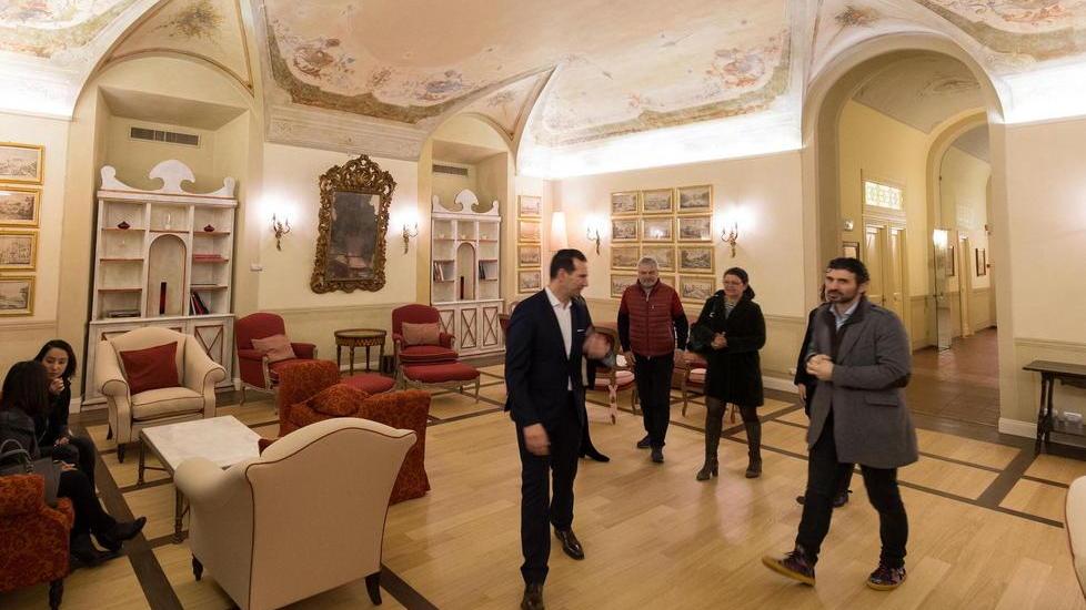 Nuovo arredamento e nuovi colori nei saloni dell’ex villa del poeta Giuseppe Giusti a Monsummano (Foto Nucci)