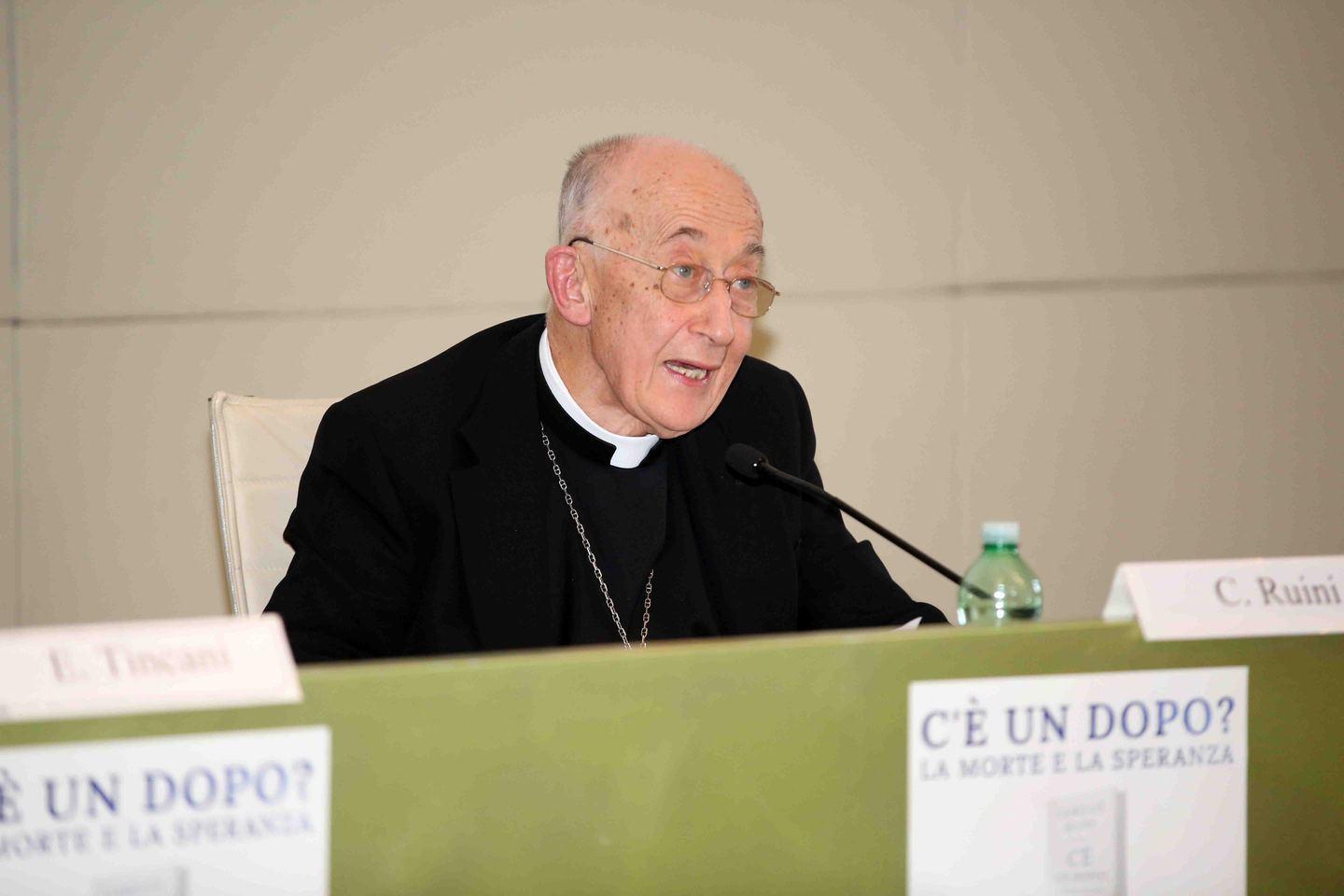 Il cardinale Ruini «L’eternità non è riposo ma vita piena» 