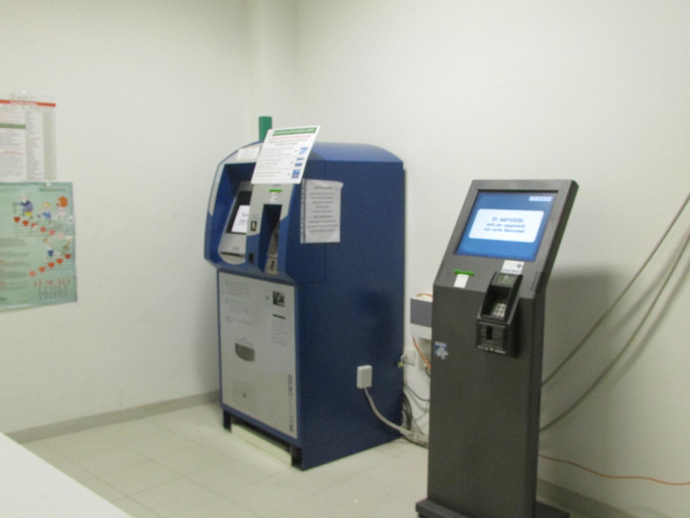 Impianti automatici per la riscossione dei ticket sanitari