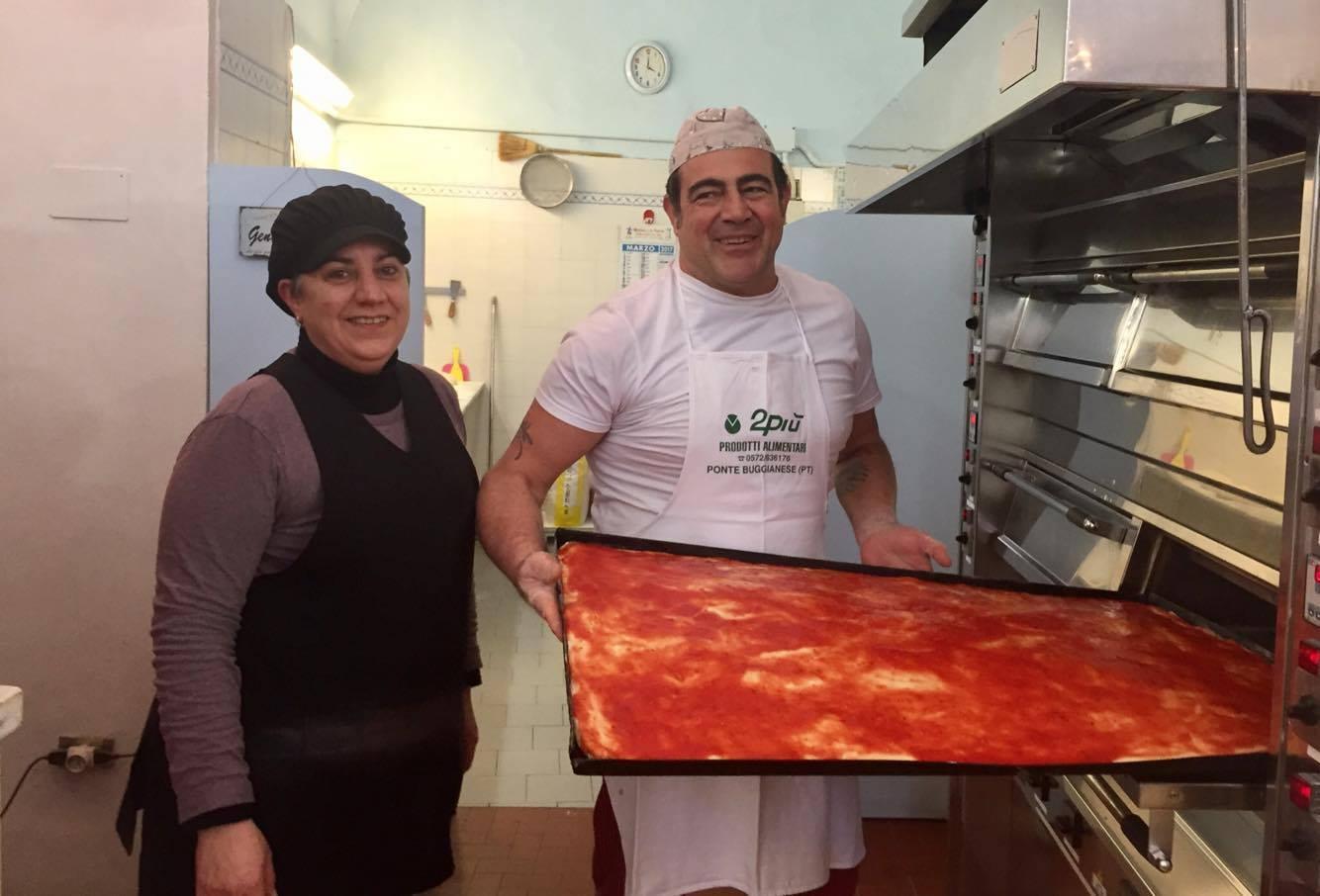 Annarita Renzi e Edmondo Gualtieri della pizzeria di via Garibaldi